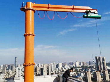 Điện 360 độ xoay jib crane