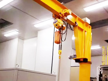Vòng tay quay cánh tay nâng crane với jib crane vẽ
